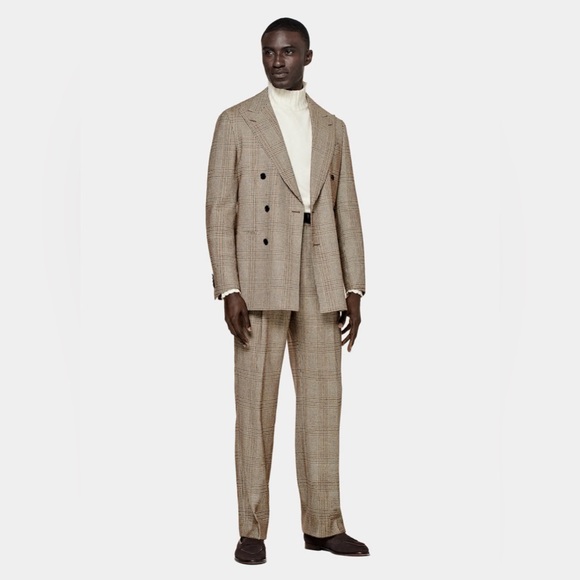 SUIT SUPPLY BROWN CHECKERED SUIT - Picture 11 of 12